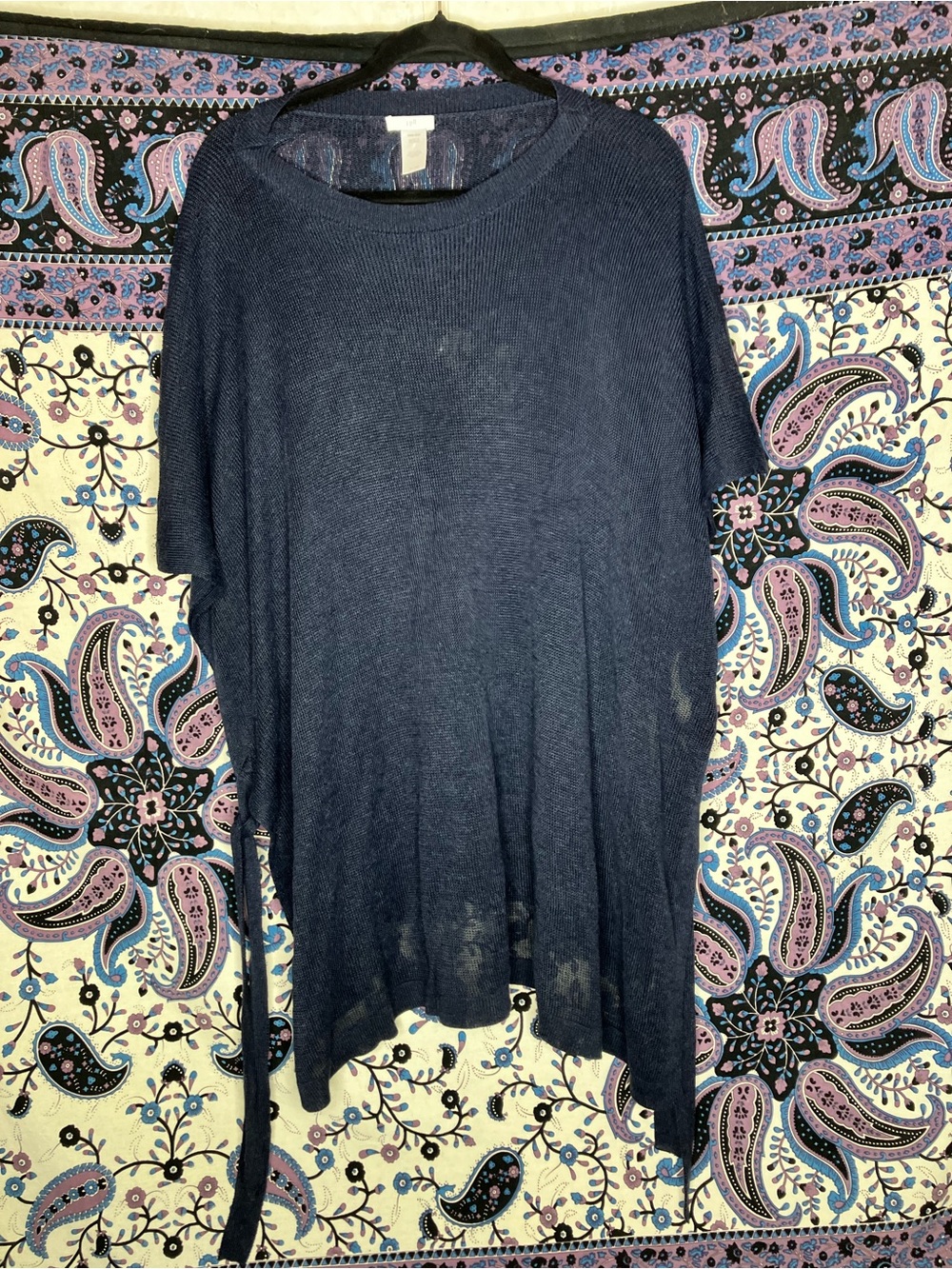 J Jill linen blend knit cover up/ tunic one size
